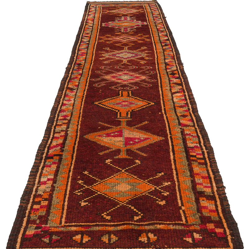 Alfombra Vintage de pasillo - 84 cm x 385 cm - K0085294
