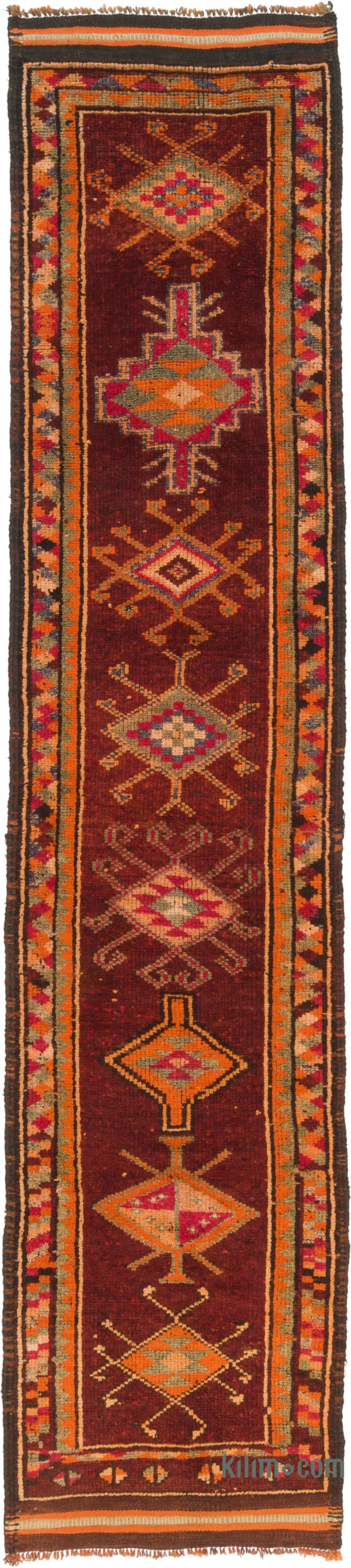 Alfombra Vintage de pasillo - 84 cm x 385 cm - K0085294