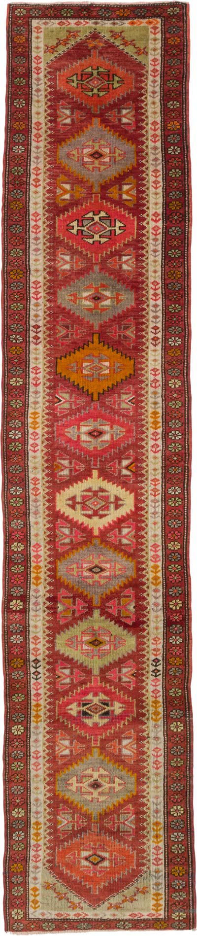 Vintage Anadolu Yolluk - 92 cm x 440 cm