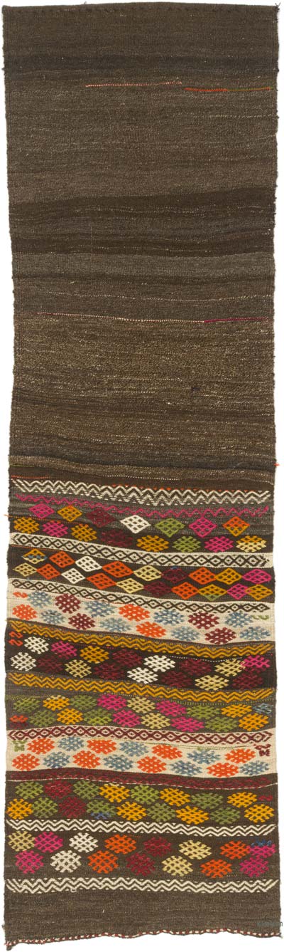 Vintage Anatolian Kilim Runner - 2' 6" x 8' 4" (30" x 100")