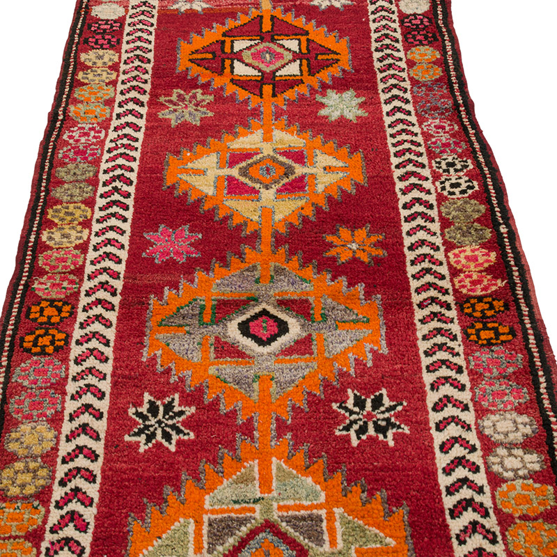 Alfombra Vintage de pasillo - 93 cm x 373 cm - K0085298