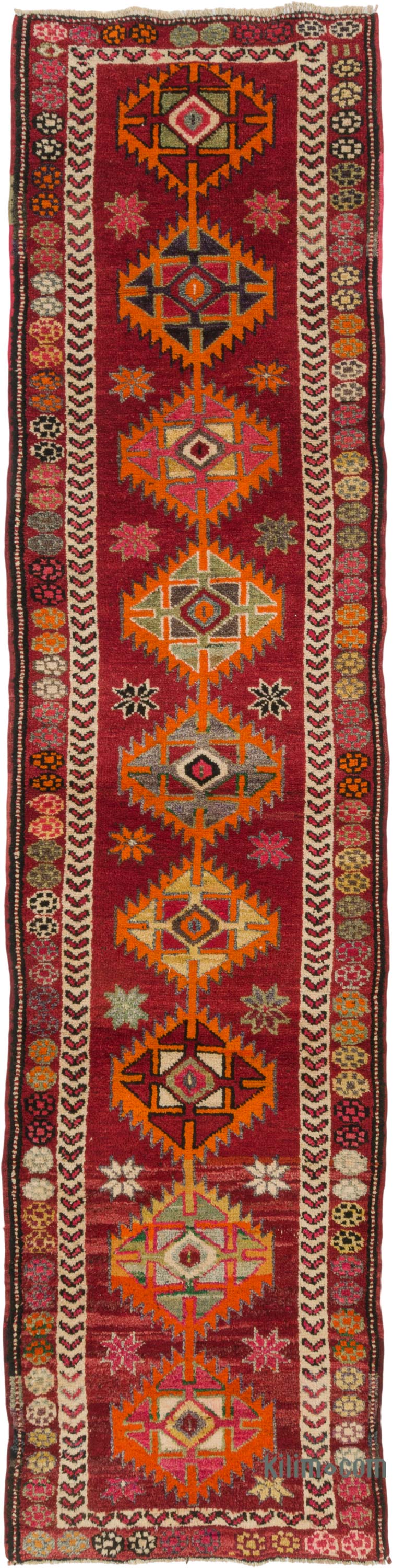 Alfombra Vintage de pasillo - 93 cm x 373 cm - K0085298