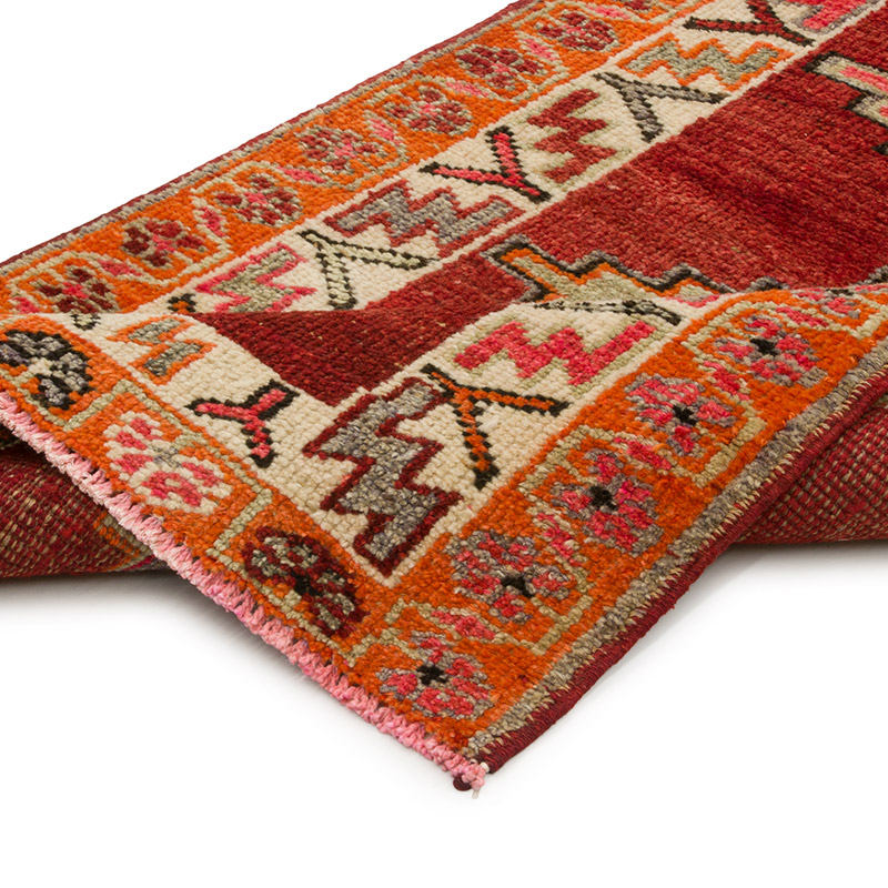 Alfombra Vintage de pasillo - 90 cm x 419 cm - K0085302