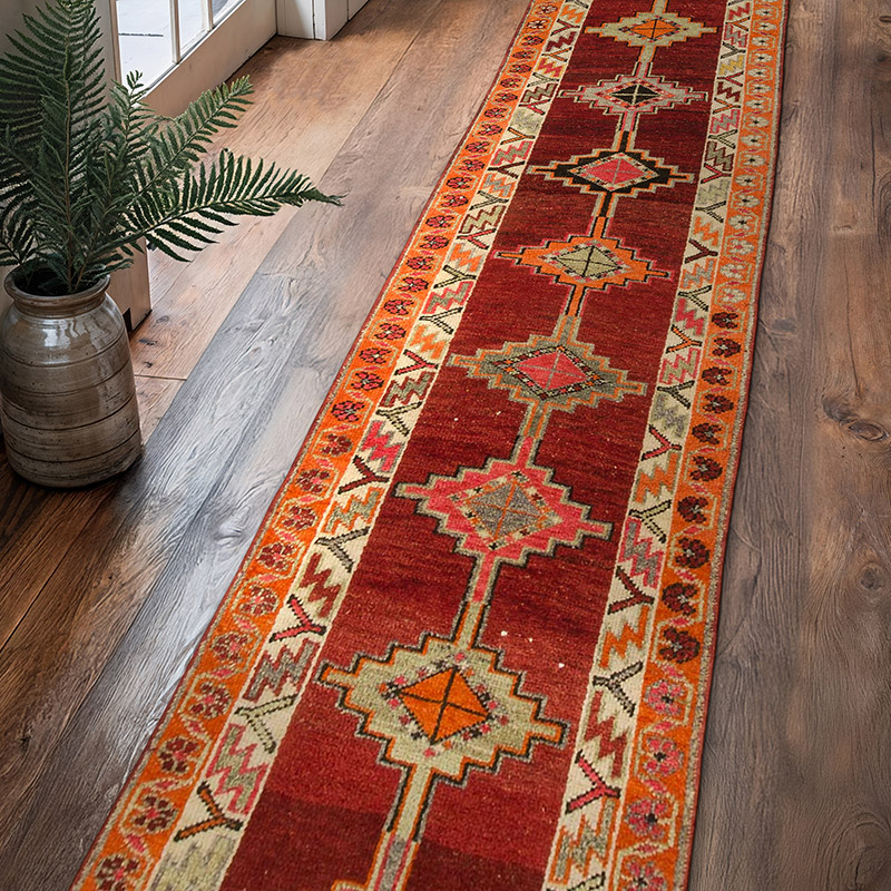 Vintage Anadolu Yolluk - 90 cm x 419 cm - K0085302