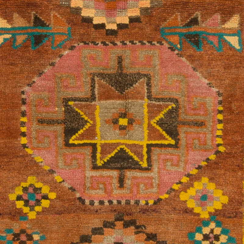 Vintage Tribal Runner Rug - 3' 10" x 10' 4" (46" x 124") - K0085303