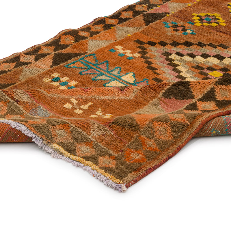 Vintage Tribal Runner Rug - 3' 10" x 10' 4" (46" x 124") - K0085303