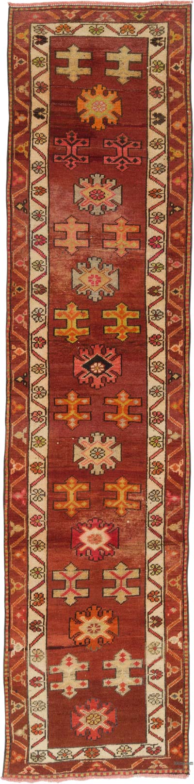 Vintage Anadolu Yolluk - 85 cm x 352 cm