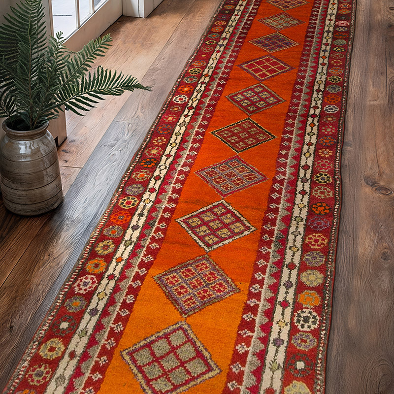 Vintage Anadolu Yolluk - 76 cm x 328 cm - K0085305