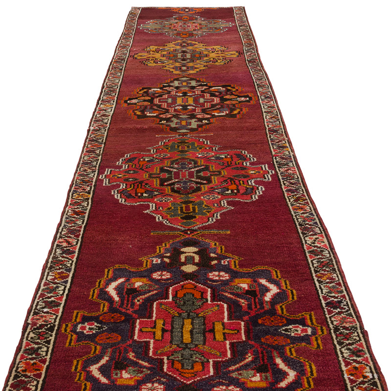 Vintage Tribal Runner Rug - 3' 1" x 16' 11" (37" x 203") - K0085306