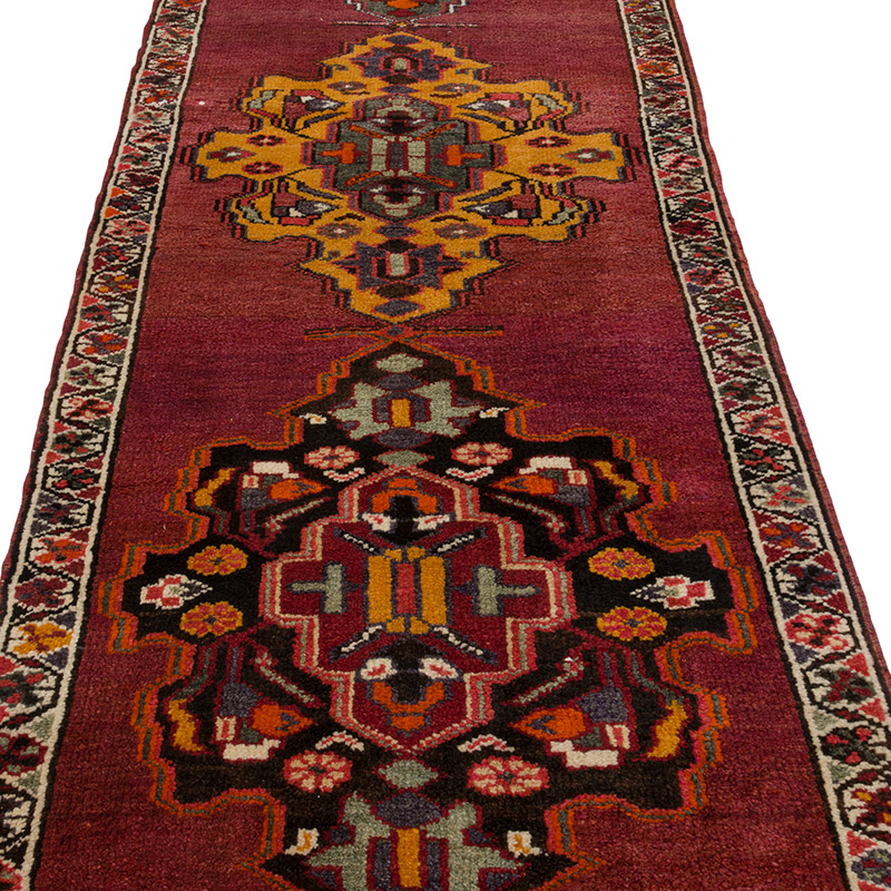 Vintage Tribal Runner Rug - 3' 1" x 16' 11" (37" x 203") - K0085306