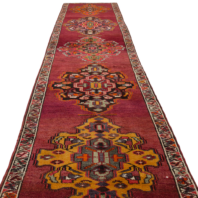 Vintage Tribal Runner Rug - 3' 1" x 16' 11" (37" x 203") - K0085306