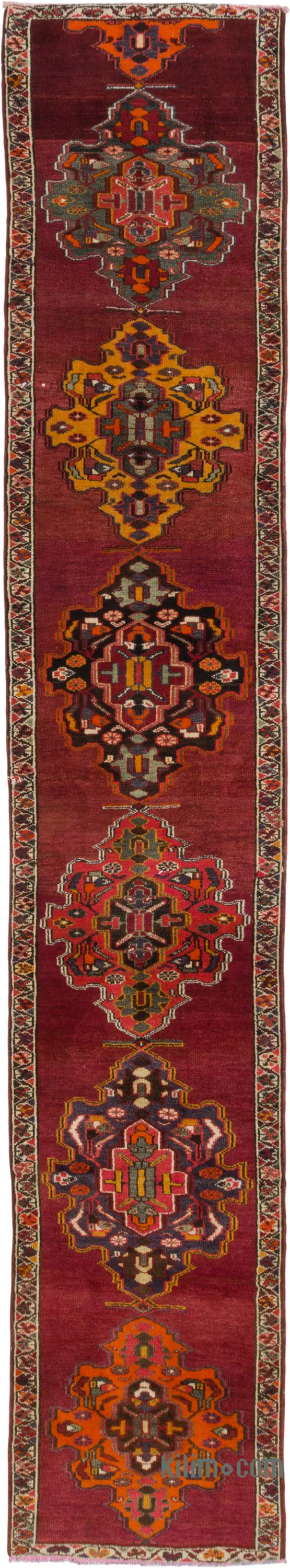 Vintage Tribal Runner Rug - 3' 1" x 16' 11" (37" x 203") - K0085306