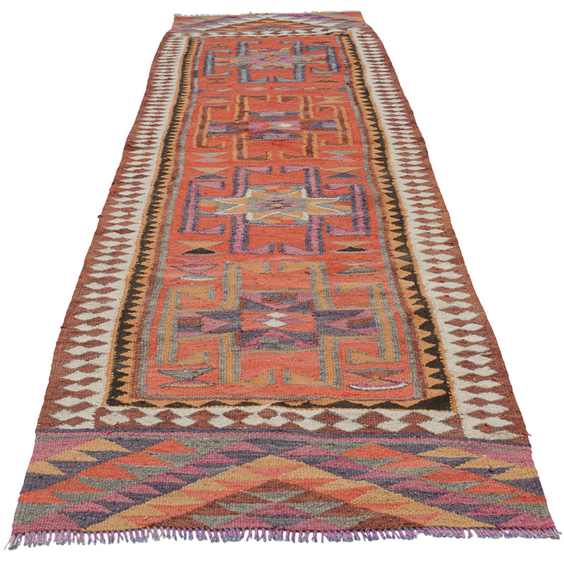 Corredor Vintage Herki Kilim - 91 cm x 300 cm - K0085307