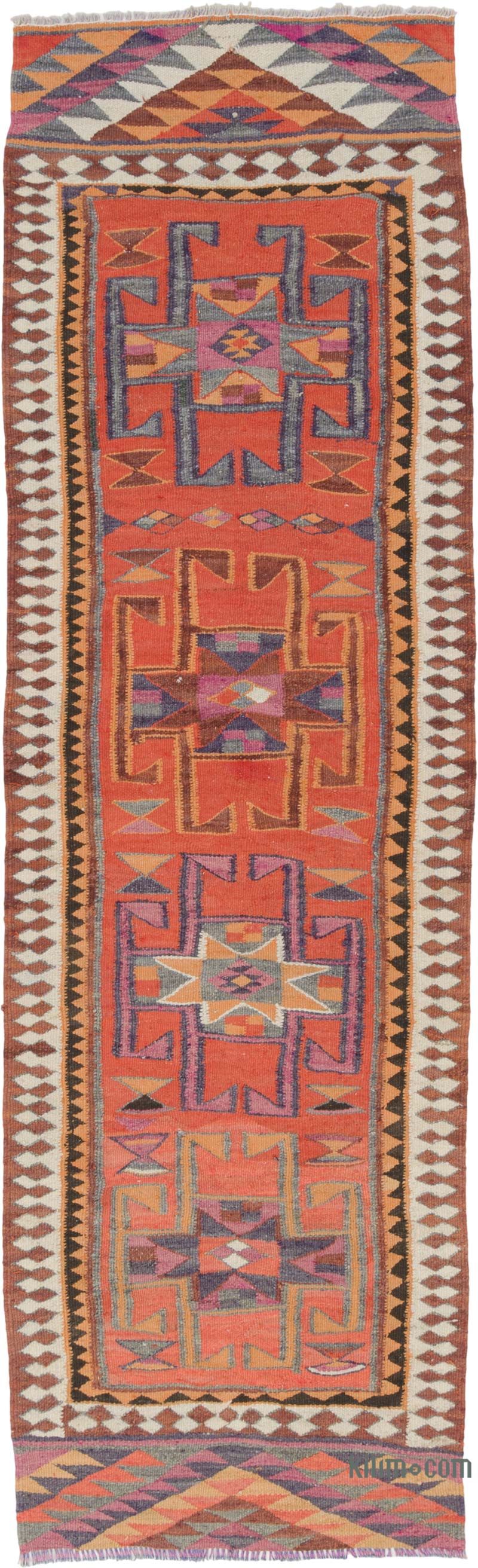 Corredor Vintage Herki Kilim - 91 cm x 300 cm - K0085307