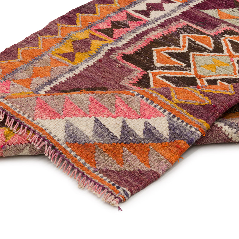 Corredor Vintage Herki Kilim - 84 cm x 278 cm - K0085310