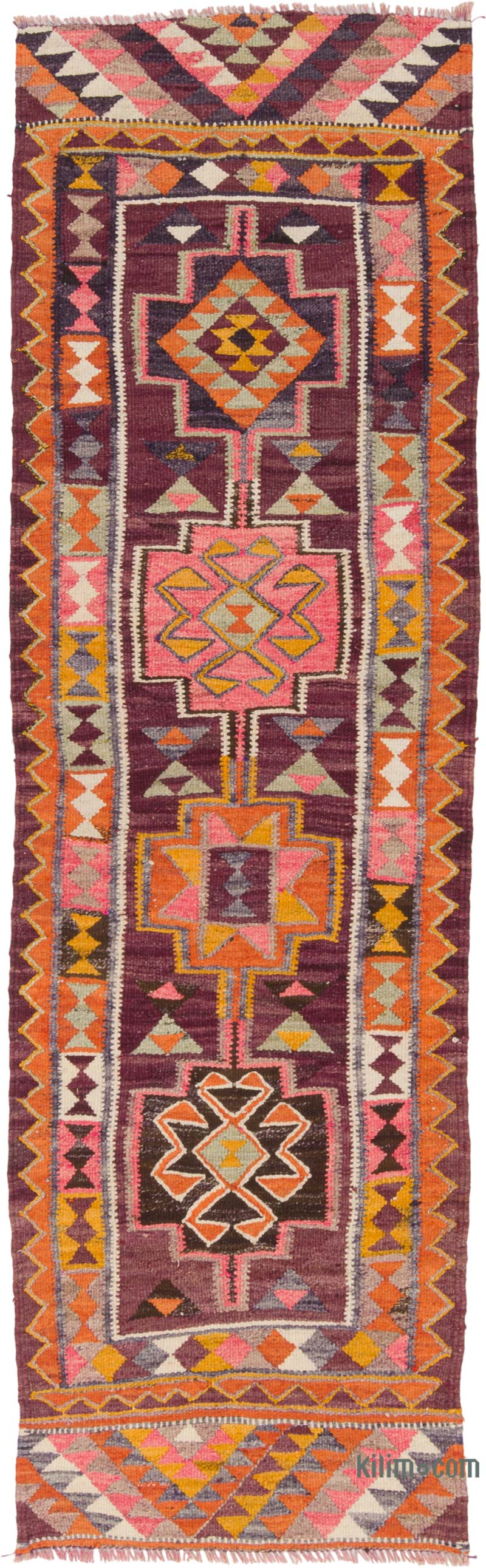 Corredor Vintage Herki Kilim - 84 cm x 278 cm - K0085310