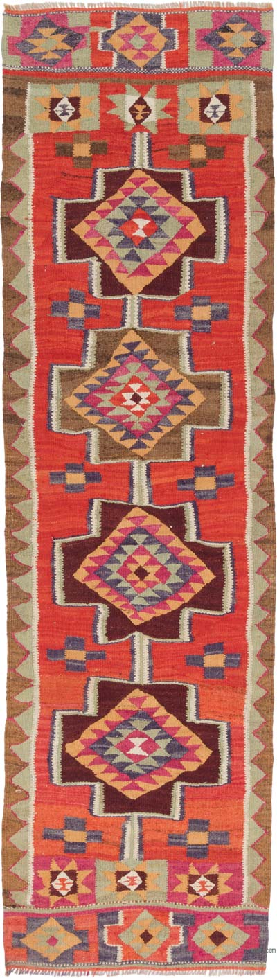 Corredor Vintage Herki Kilim - 98 cm x 345 cm
