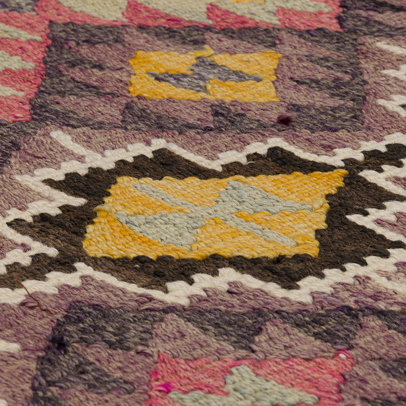 Vintage Herki Kilim Runner - 3'  x 11'  (36" x 132") - K0085313
