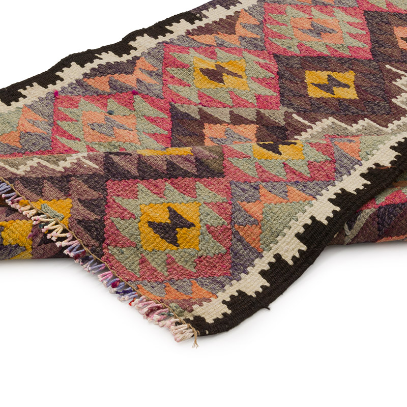 Vintage Herki Kilim Runner - 3'  x 11'  (36" x 132") - K0085313