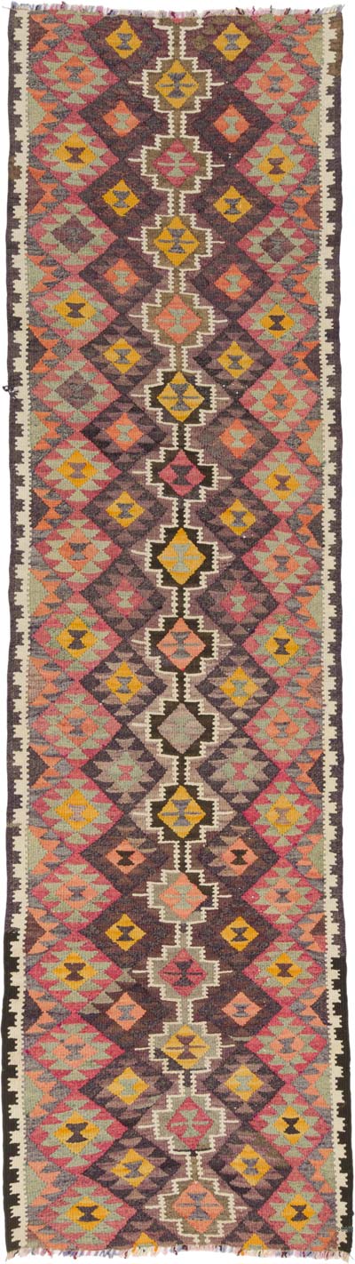 Corredor Vintage Herki Kilim - 92 cm x 335 cm