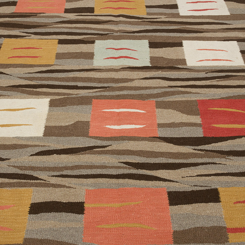 New Handwoven Turkish Kilim Rug - K0085316