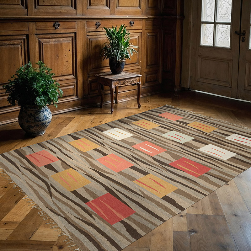 New Handwoven Turkish Kilim Rug - K0085316