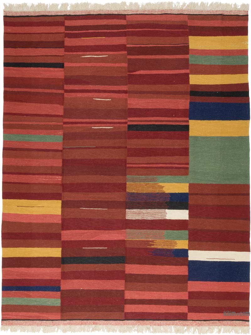 New Handwoven Turkish Kilim Rug - K0085317