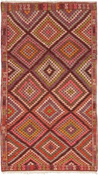 Vintage Anatolian Jijim Rug - 6'  x 10' 7" (72" x 127")