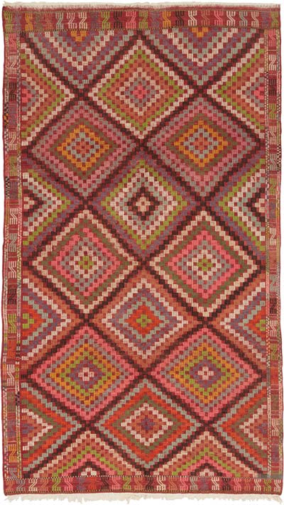 Vintage Anatolian Jijim Rug - 6'  x 10' 7" (72" x 127")