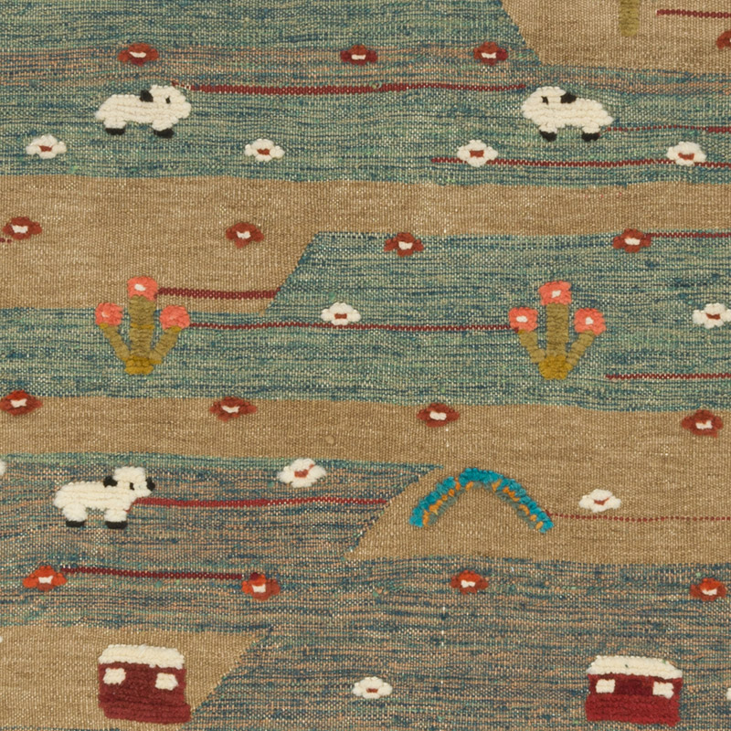 New Handwoven Turkish Kilim Rug - K0085325