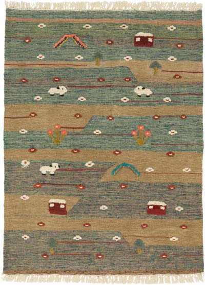 Yeni Kök Boya El Dokuma Kilim