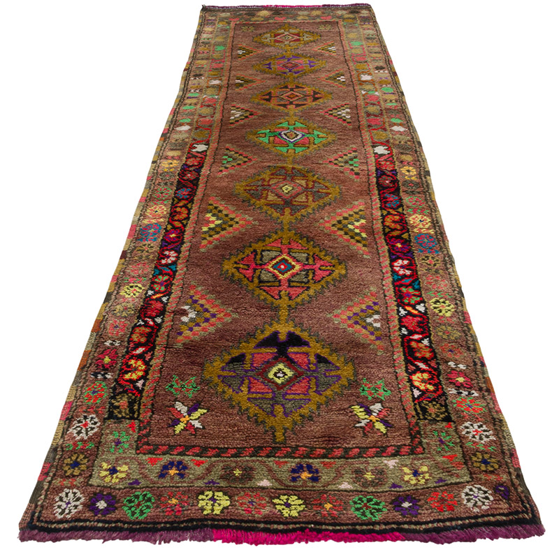 Alfombra Vintage de pasillo - 82 cm x 300 cm - K0085328