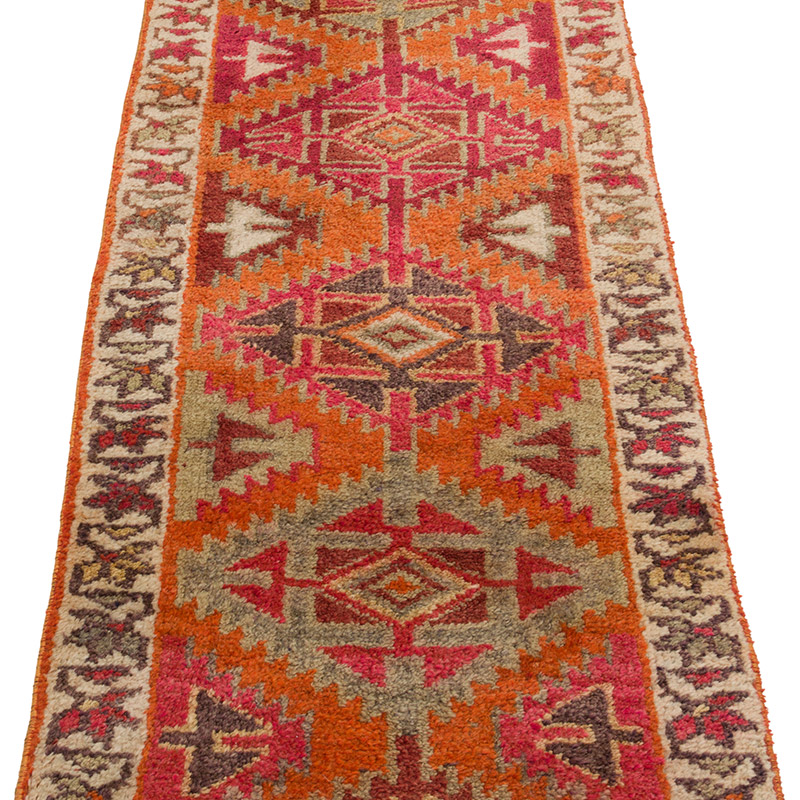 Alfombra Vintage de pasillo - 64 cm x 353 cm - K0085330
