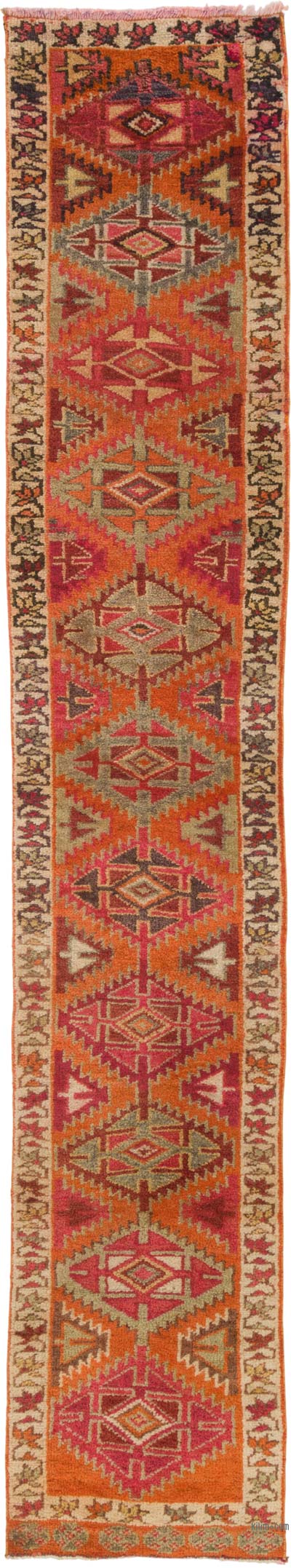 Alfombra Vintage de pasillo - 64 cm x 353 cm