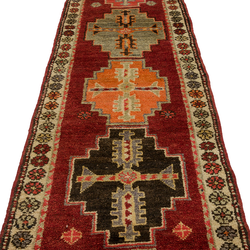 Alfombra Vintage de pasillo - 89 cm x 460 cm - K0085332