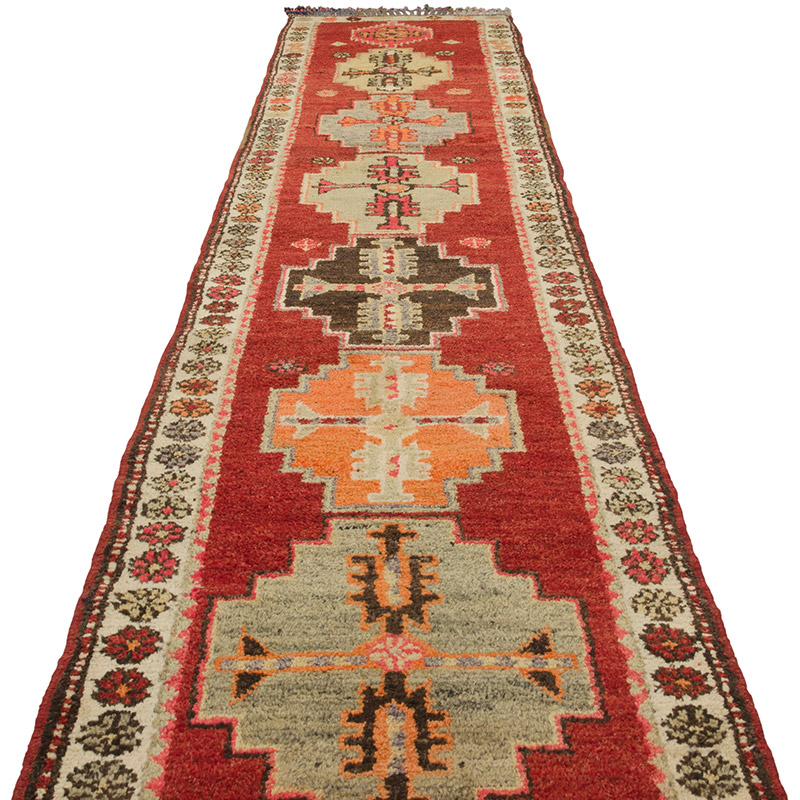 Alfombra Vintage de pasillo - 89 cm x 460 cm - K0085332