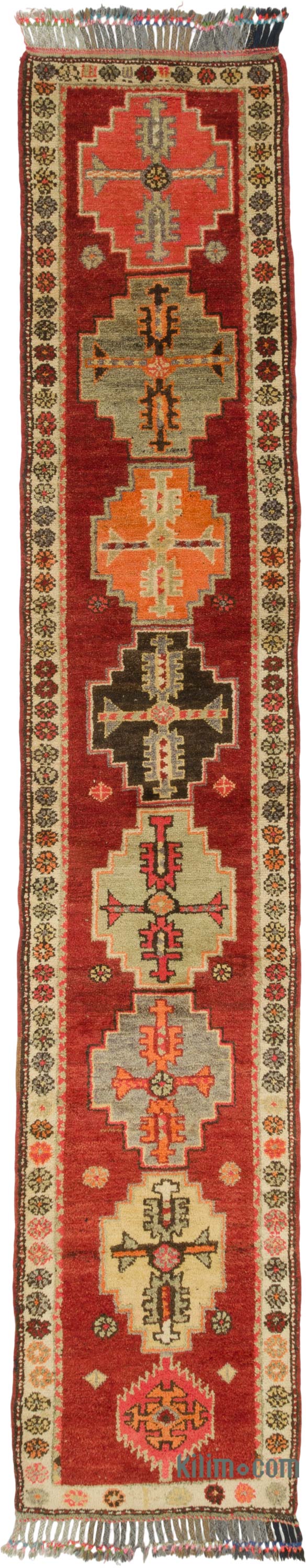 Alfombra Vintage de pasillo - 89 cm x 460 cm - K0085332