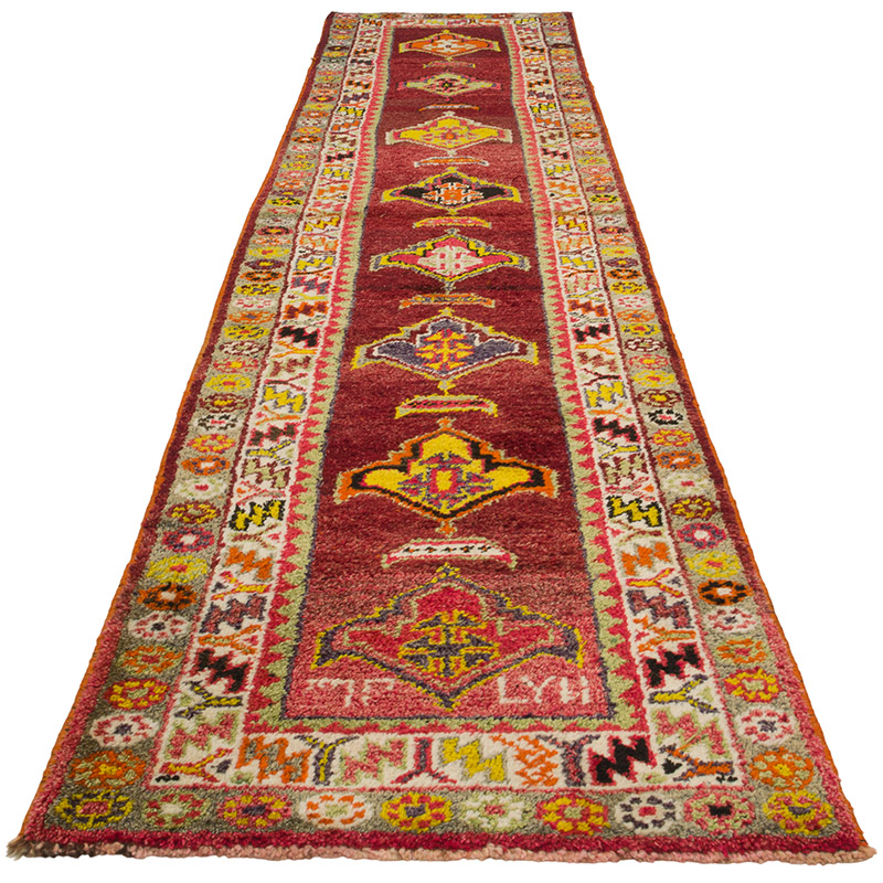 Alfombra Vintage de pasillo - 88 cm x 366 cm - K0085333