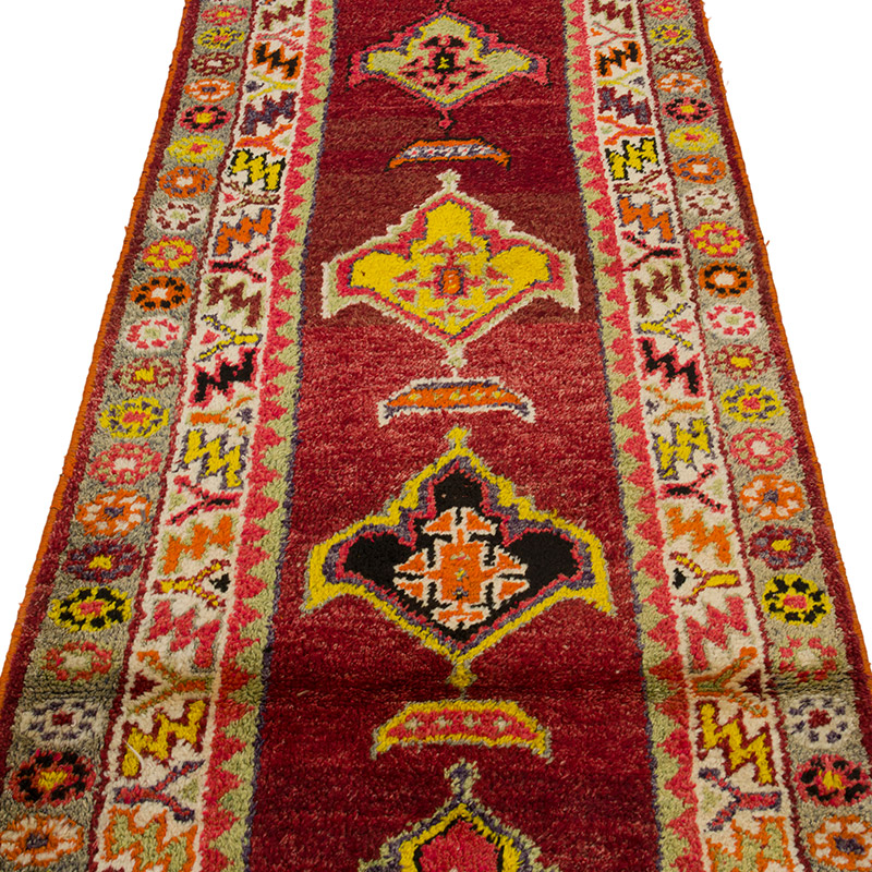 Alfombra Vintage de pasillo - 88 cm x 366 cm - K0085333
