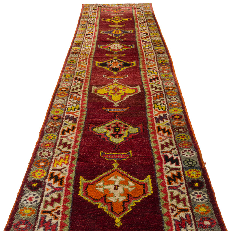 Alfombra Vintage de pasillo - 88 cm x 366 cm - K0085333