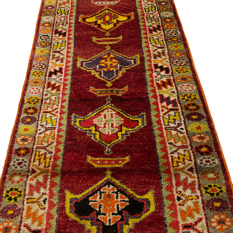 Alfombra Vintage de pasillo - 88 cm x 366 cm - K0085333