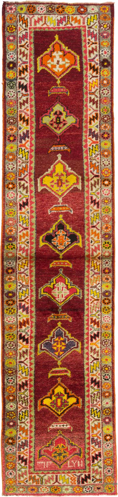 Vintage Anadolu Yolluk - 88 cm x 366 cm