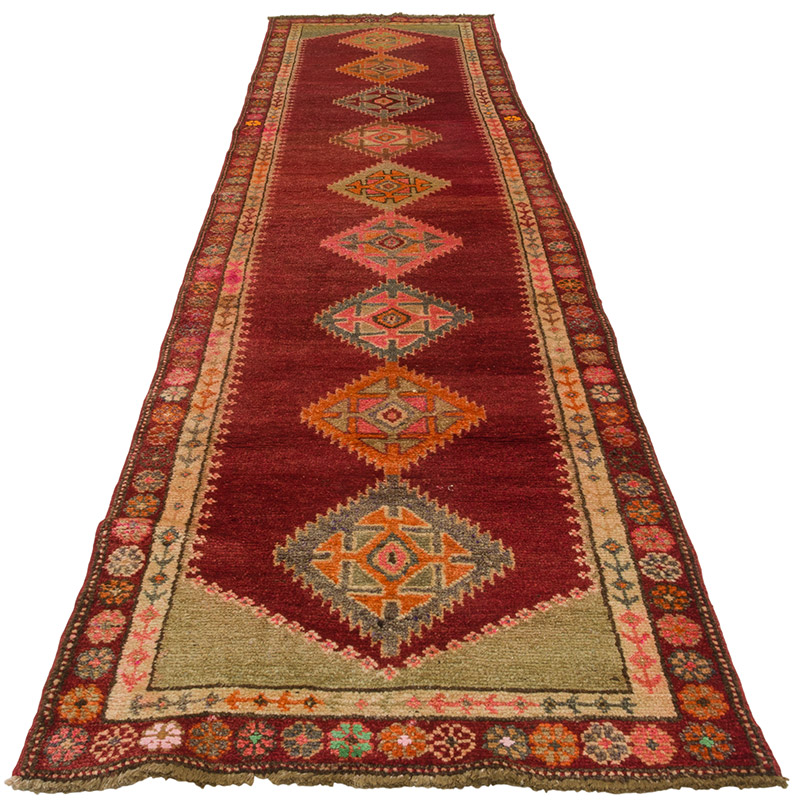 Vintage Anadolu Yolluk - 87 cm x 355 cm - K0085336