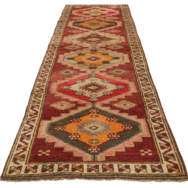 Vintage Anadolu Yolluk - 90 cm x 318 cm - K0085340