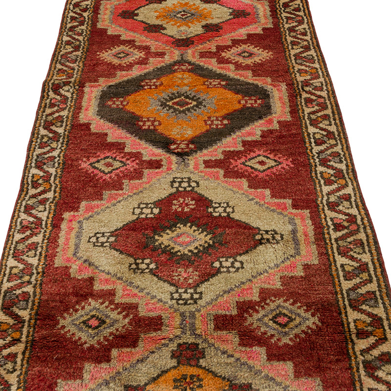 Vintage Anadolu Yolluk - 90 cm x 318 cm - K0085340
