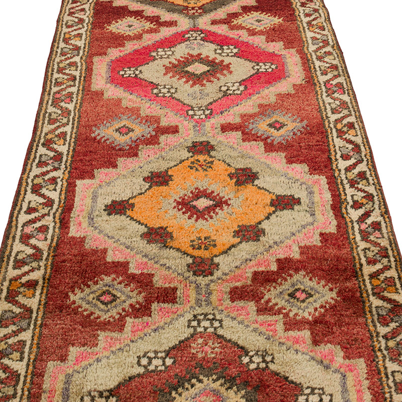Vintage Anadolu Yolluk - 90 cm x 318 cm - K0085340