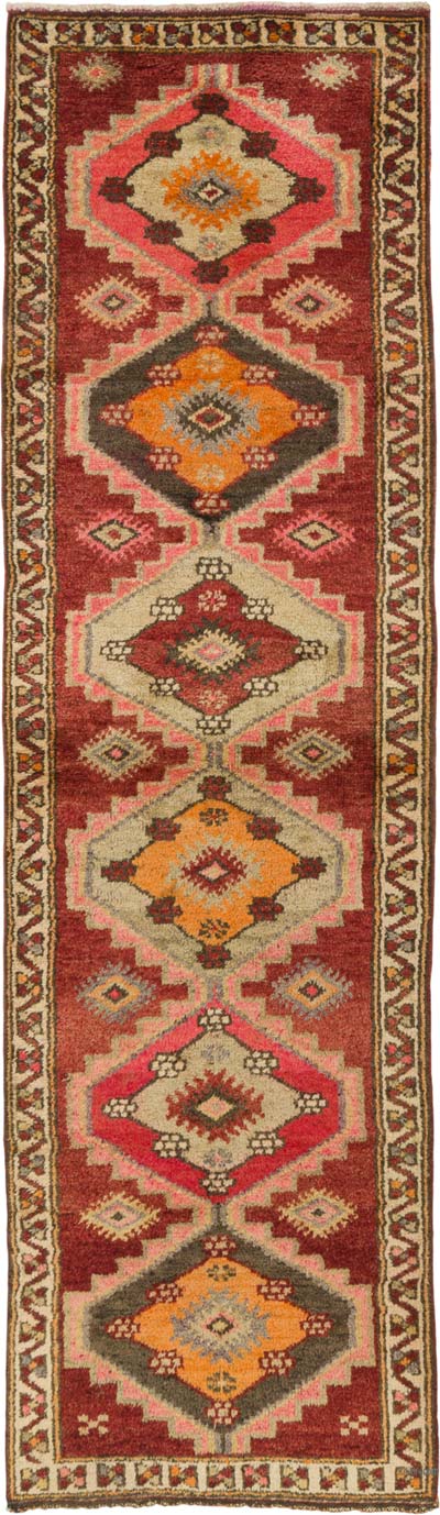Alfombra Vintage de pasillo - 90 cm x 318 cm