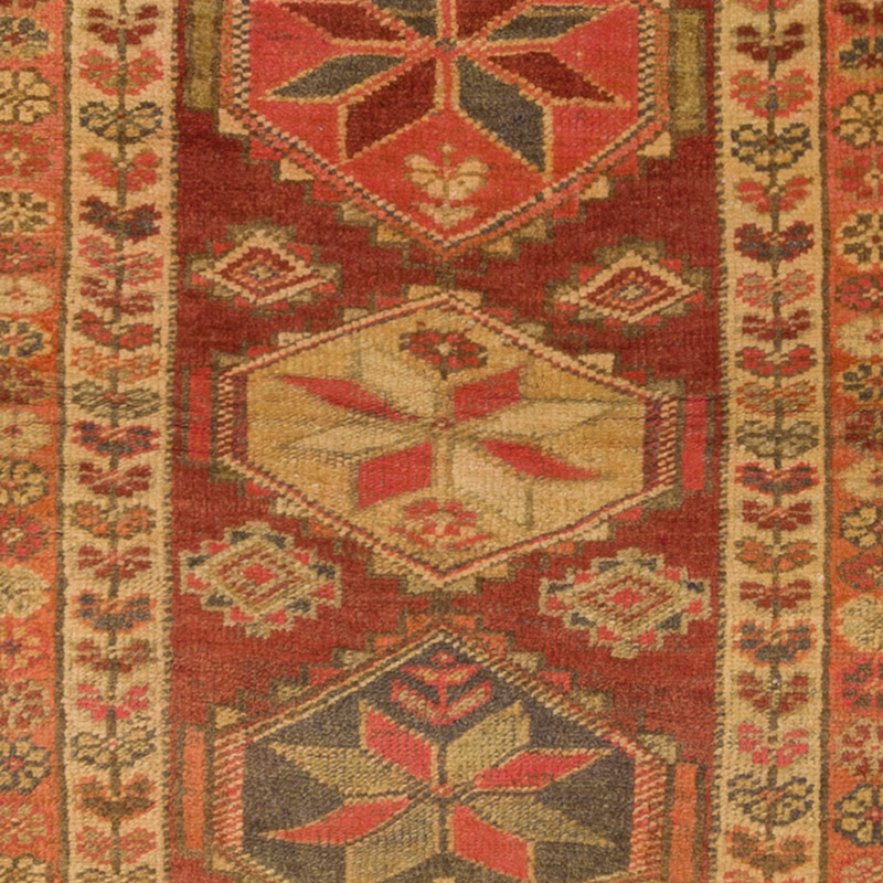 Alfombra Vintage de pasillo - 90 cm x 364 cm - K0085341
