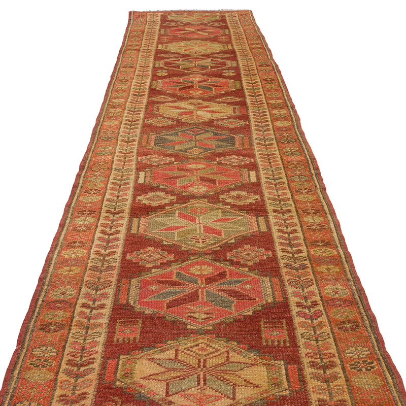 Alfombra Vintage de pasillo - 90 cm x 364 cm - K0085341