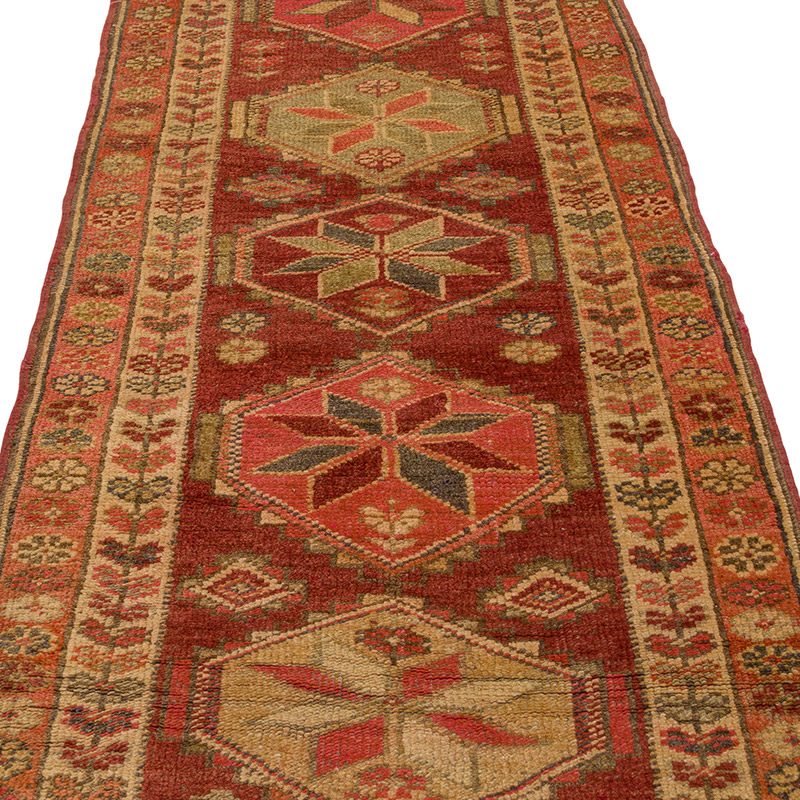 Alfombra Vintage de pasillo - 90 cm x 364 cm - K0085341